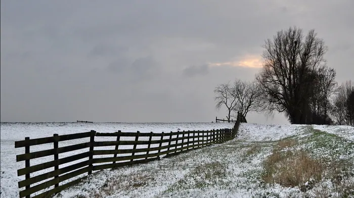 winter, sky, field wallpapers