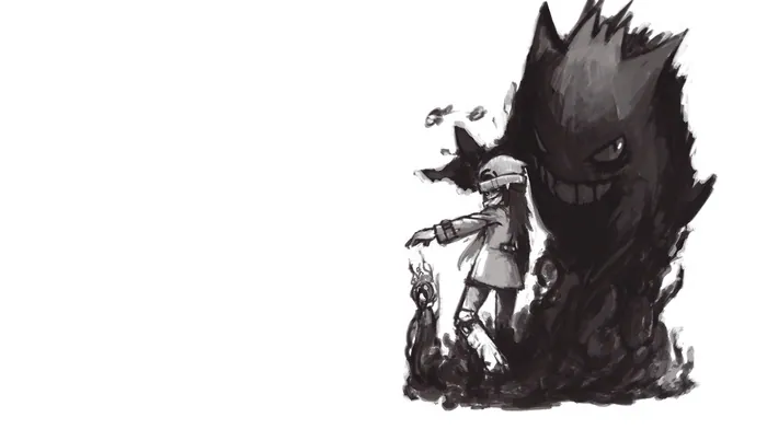minimalism, video games, gengar wallpapers